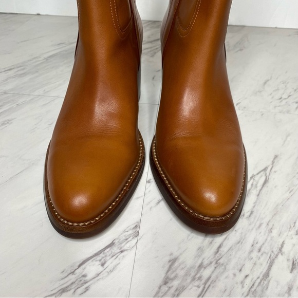 Jeffrey Campbell Desert Western Brown Leather Heeled Boot 8 1/2 - Picture 12 of 15